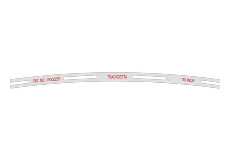Tracksetta Track Laying Template -- 30"  76.2cm Radius Curve
