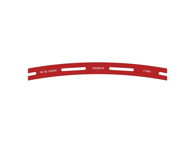 Tracksetta Track Laying Template -- 21"  53.3cm Radius Curve
