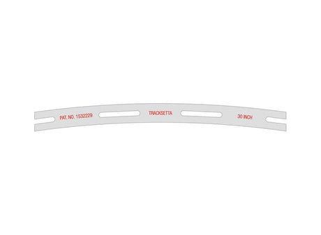 Tracksetta Track Laying Template -- 36"  91.5cm Radius Curve