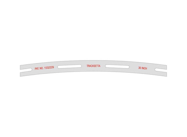 Tracksetta Track Laying Template -- 36"  91.5cm Radius Curve