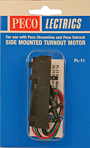 PL-11 Side-Mounting Turnout Motor -- Recommended: 16 Volts AC at 2 Amps-1