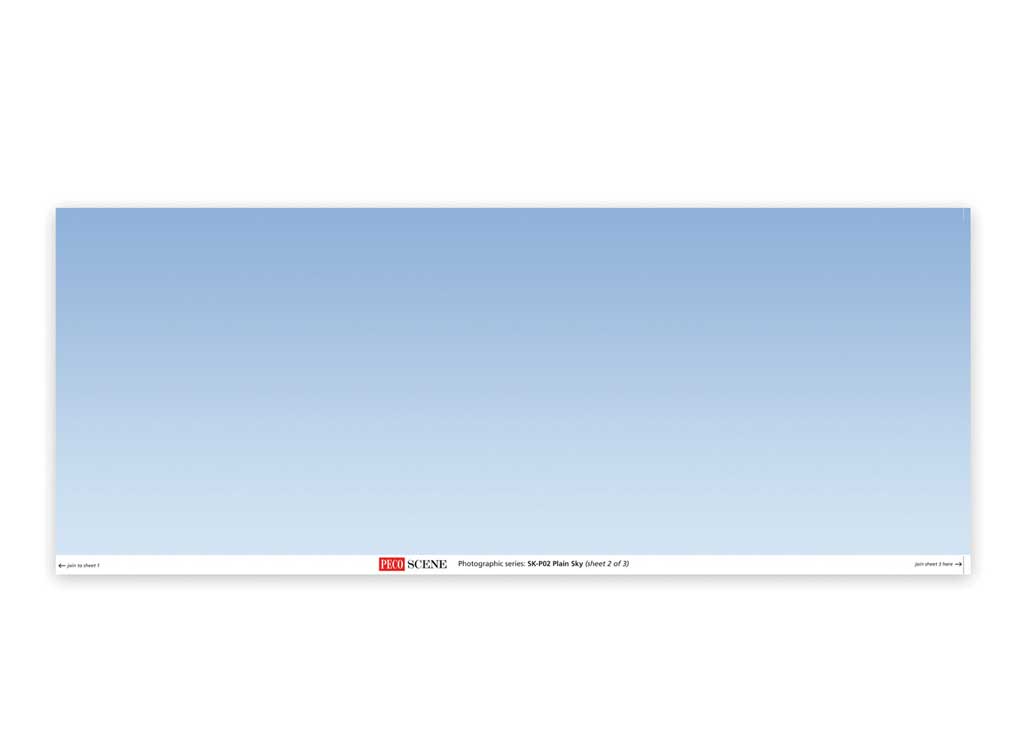 Backscene Photographic Background 95 x 13"  240 x 33.3cm -- Plain Sky-2