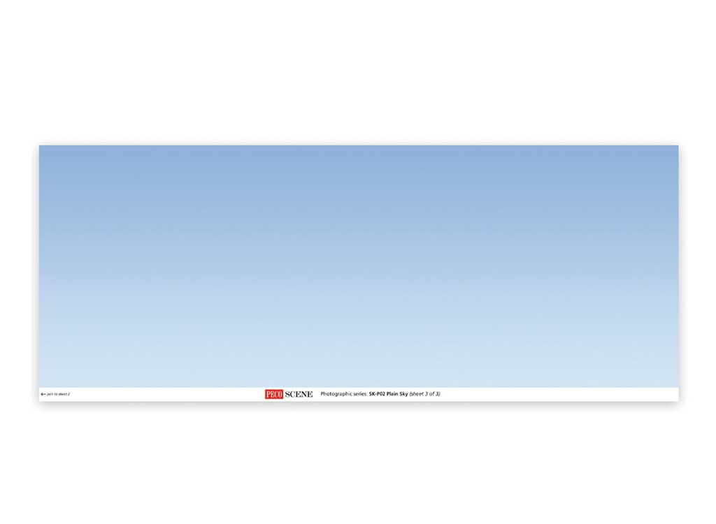Backscene Photographic Background 95 x 13"  240 x 33.3cm -- Plain Sky-3