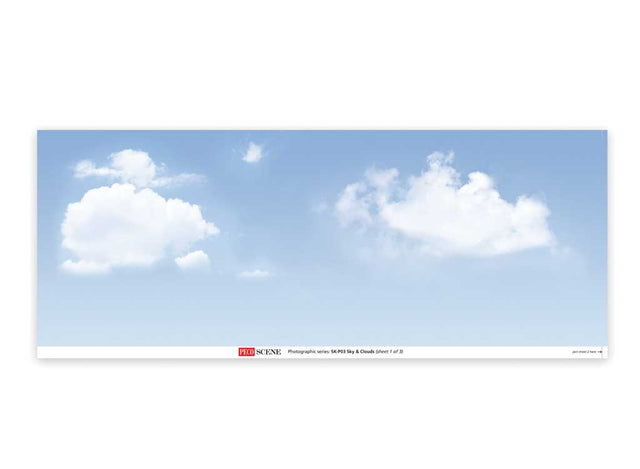 Backscene Photographic Background 95 x 13"  240 x 33.3cm -- Sky and Clouds-1