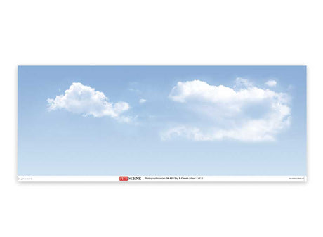 Backscene Photographic Background 95 x 13"  240 x 33.3cm -- Sky and Clouds-2