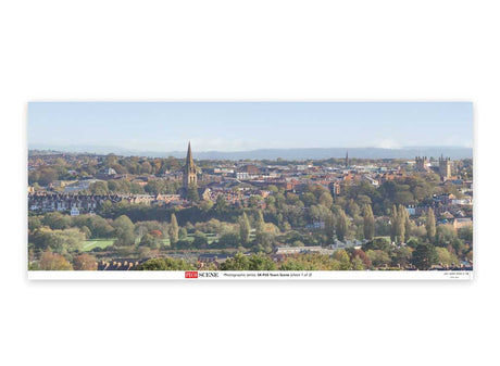 Backscene Photographic Background 95 x 13"  240 x 33.3cm -- Town Scene-1