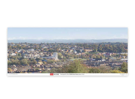 Backscene Photographic Background 95 x 13"  240 x 33.3cm -- Town Scene-2