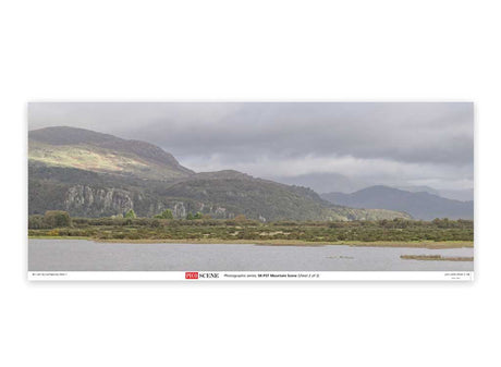 Backscene Photographic Background 95 x 13"  240 x 33.3cm -- Mountain Scene-2
