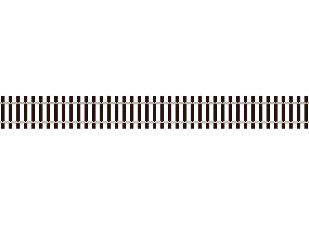 Code 75 Wooden Tie Flex Track - Streamline -- 36"  91.4cm Section