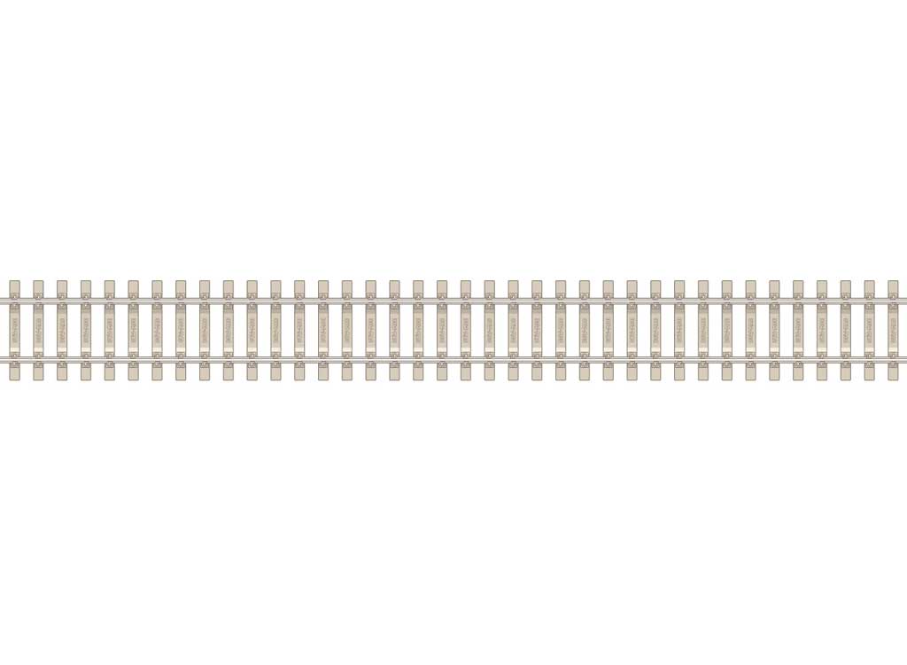 Code 100 Concrete Tie Flex Track - Streamline -- 36"  91.4cm Section