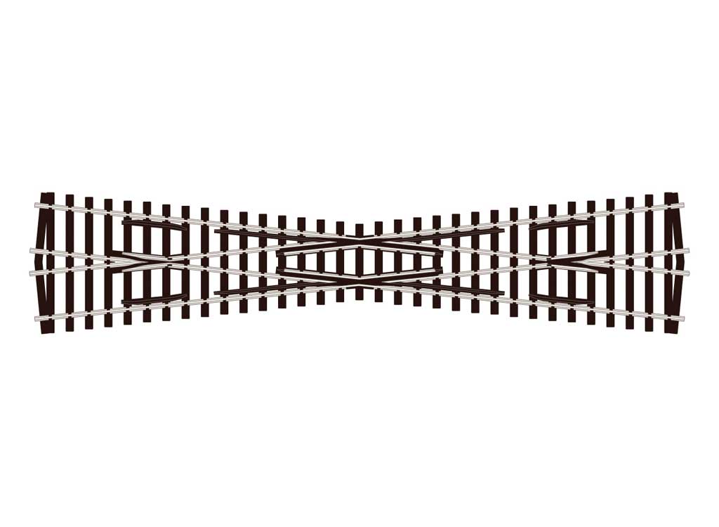 Code 75 Streamline Track Crossing -- Long, Insulfrog
