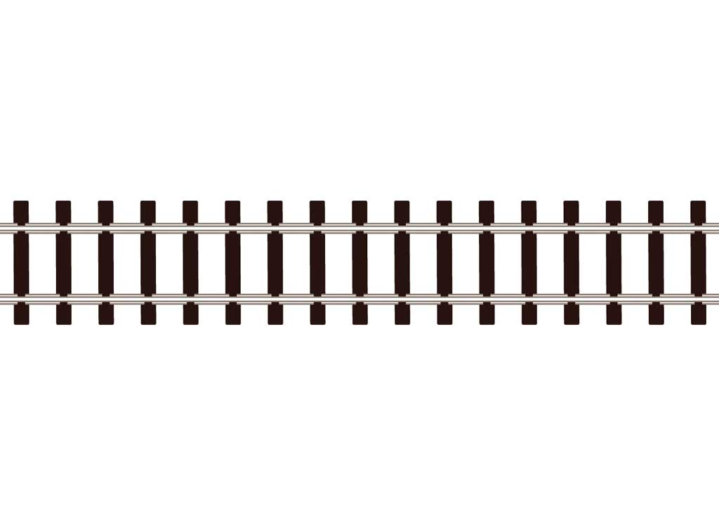 Code 55 Wooden Tie Flex Track - Streamline -- 36"  91.4cm Section
