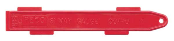 6' Track Spacing (Way) Gauge -- For Code 100 Parallel Straights & Curve Track Spacing, Plus Platform Height