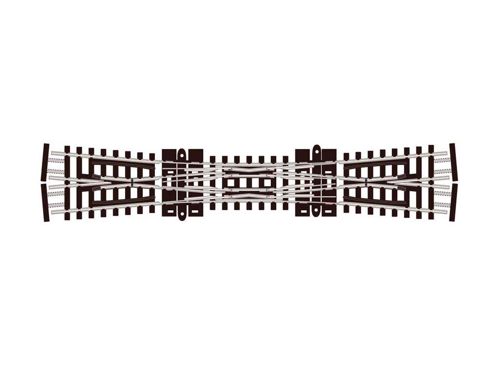 Code 55 Track -- Double-Slip Turnout, 10-Degree Crossing Angle