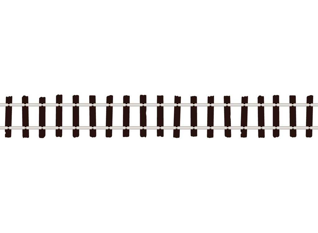 Code 100 Wooden Tie Flex Track - Streamline -- 36"  91.4cm Section