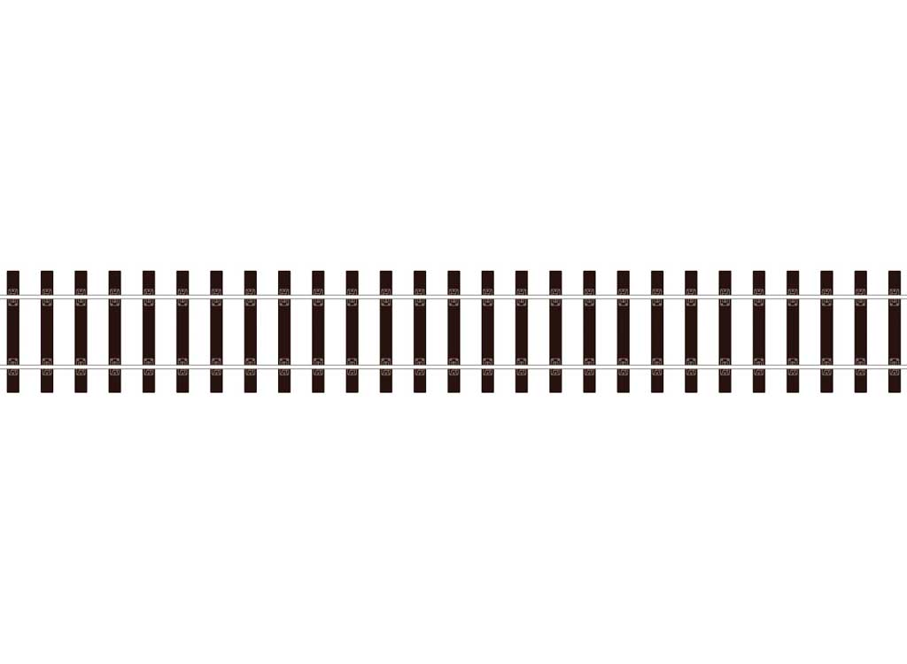 Code 124 "Bullhead" Nickel Silver Track -- Flex Track w/"Wooden" Ties (Each Section 36" 91.4cm Long)