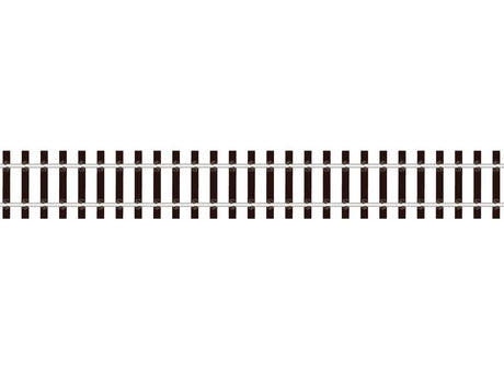 Code 143 US Profile Wooden Tie Flex Track w/Flat-Bottom Rail - Streamline -- 36"  91.4cm Section