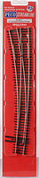 North American-Style Code 83 #7 Curved Turnout - Streamline -- Left Hand, Insulfrog-1
