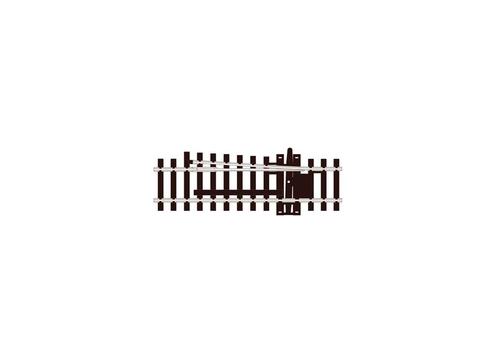 Code 100 Derail (Catch Point) -- Right Hand 3-7/8"  9.8cm