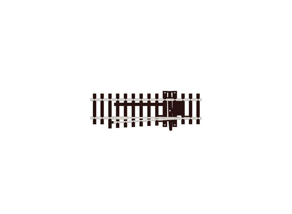 Code 100 Derail (Catch Point) -- Left Hand 3-7/8"  9.8cm