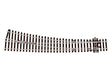 Code 100 Curved Double Radius Turnout - Streamline -- Right Hand, Insulfrog