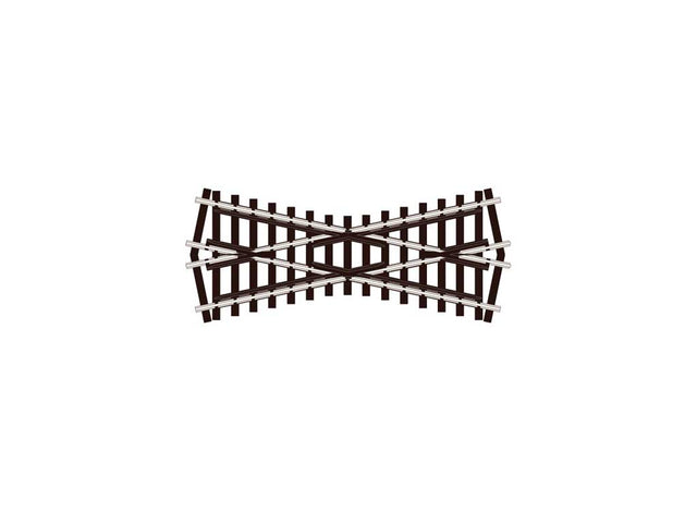 Code 100 Streamline Crossing -- Short, Insulfrog - 24-Degree - 18"  45.7cm