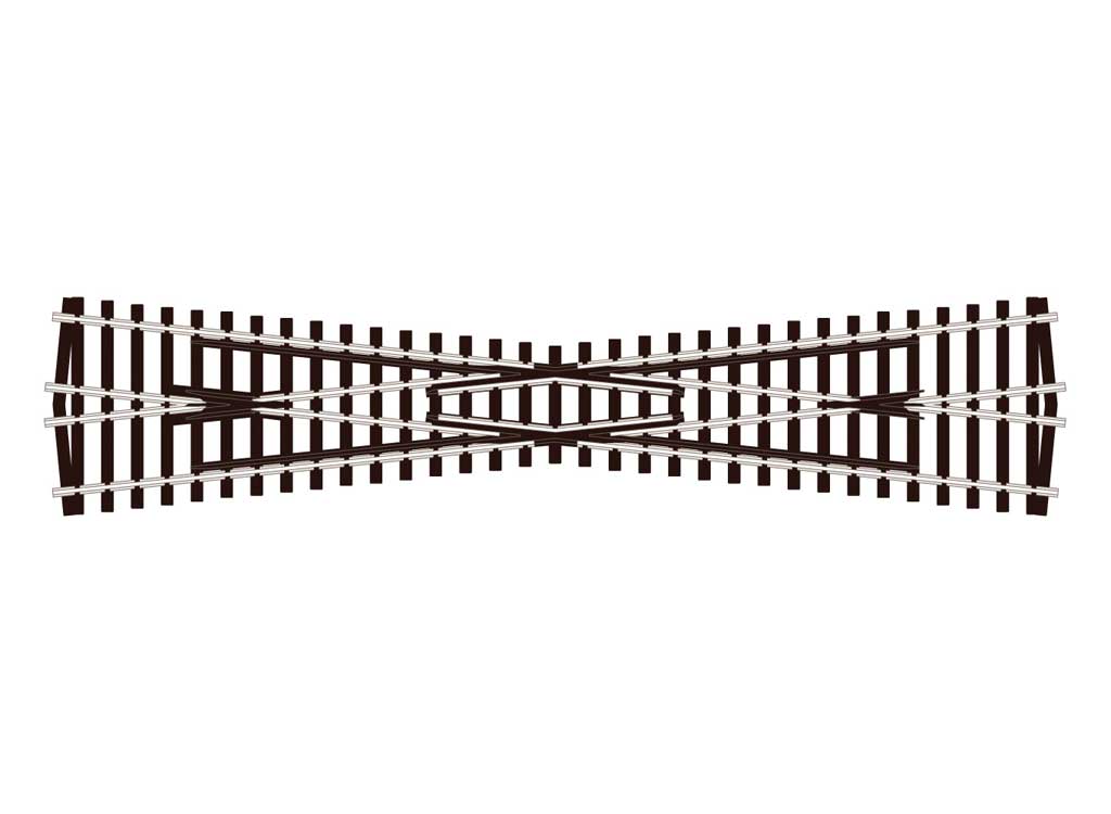 Code 100 Streamline Crossing -- Long, Insulfrog - 12-Degree