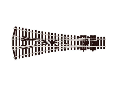 Code 100 Medium Radius Three-Way Turnout - Streamline -- Insulfrog