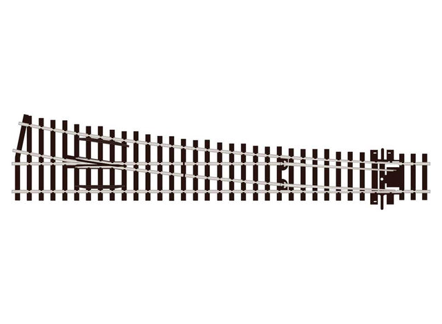 Code 75 Streamline Large Radius Turnout -- Right Hand, Electrofrog