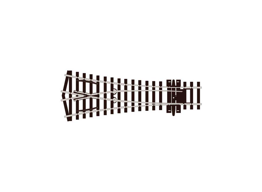 Code 75 Streamline Wye Turnout -- Small Radius, Electrofrog