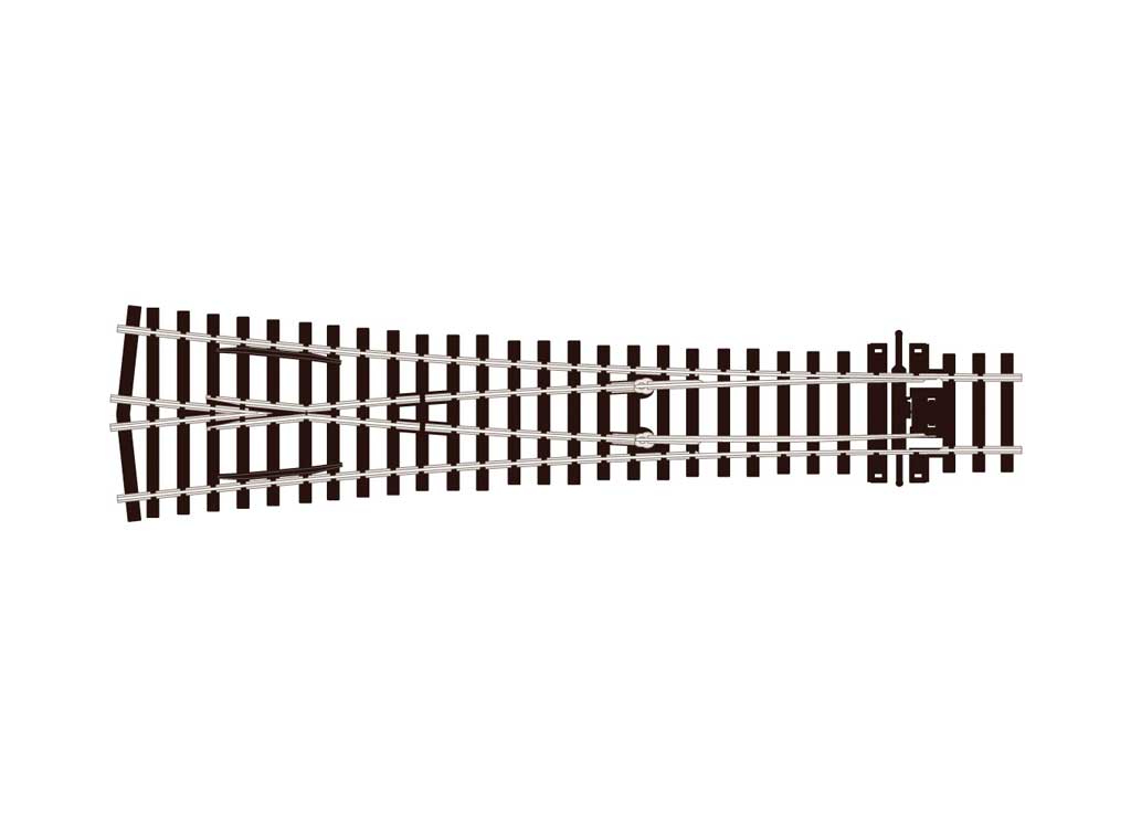 Code 75 Streamline Wye Turnout -- Large Radius, Electrofrog
