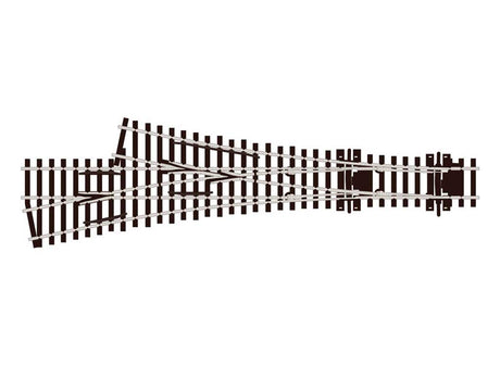 Code 75 Staggered 3-Way Turnout w/Electrofrog