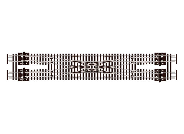 Code 55 Double Crossover (Scissors-Type) -- Electrofrog - Medium - 18" Radius