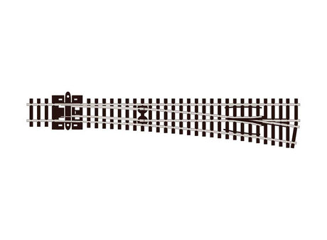 Turnout Right-Hand #8 Code 80, Long,  36" Radius Diverging Route, Electrofr
