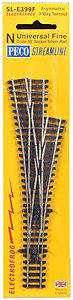 Code 55 3-Way Turnout - Streamline -- Electrofrog