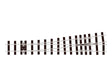 Code 200 Nickel Silver -- Turnout Medium Radius Left Hand