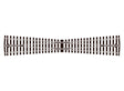 Code 124 "Bullhead" Nickel Silver Track -- Long Crossing (8 Degree Angle; 23" 58.4cm Long)