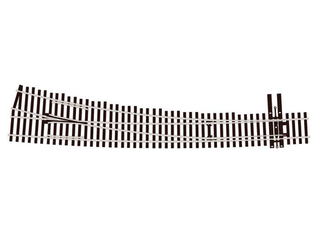 North American Style Code 83 Curved Turnout Electrofrog -- #7 Right-2