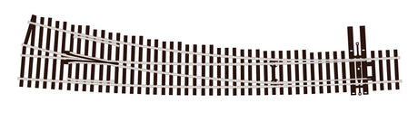 North American Style Code 83 Curved Turnout Electrofrog -- #7 Right-3