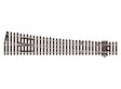 Code 100 Streamline Large Radius Turnout -- Right Hand, Electrofrog