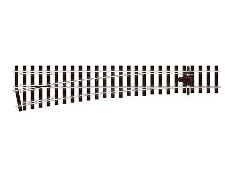 Gauge 1 Track -- Left Hand Medium Radius Turnout/Electrofrog