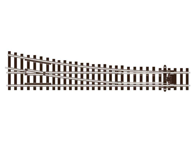 Code 55 Medium-Radius Turnout with Wood Ties - Unifrog -- Right Hand