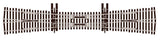 Streamline Code 83 No. 6 Unifrog Double Slip Turnout -- Nickel Silver-2