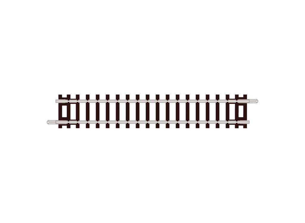Code 80 Sectional Track - Setrack -- Straight - 3-7/16"  8.7cm