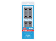 Code 100 Nickel Silver Short Straight - Setrack -- 3-1/8"  7.9cm pkg(4)