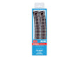 Code 100 Nickel Silver Standard 22.5 Degree Curved Section - Setrack -- 22-1/2"  57.15cm (4th) Radius pkg(8)