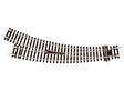 Code 100 Curved Double-Radius Turnout - Setrack -- Right Hand Insulfrog