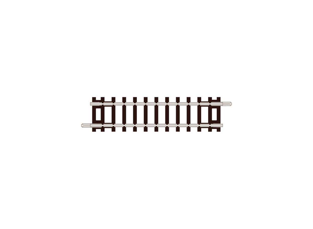 Code 80 Straight Track -- 2-1/4" (58mm)
