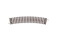 Code 80 Curved Track -- Standard Curve, 9" Radius, 22-1/2 Degrees pkg(16)