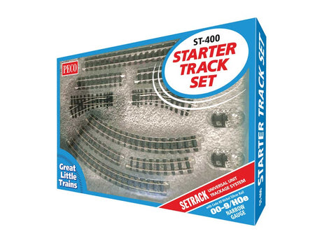 HOn30 - HOe Narrow Gauge Starter Track Set - Setrack -- Oval with Two Spurs
